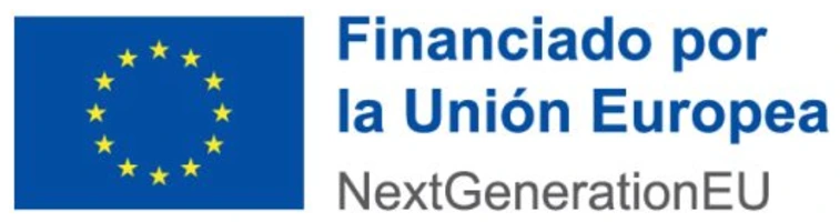Emblema de la Unión Europea junto a la declaración: Financiado por la Unión Europea — NextGenerationEU